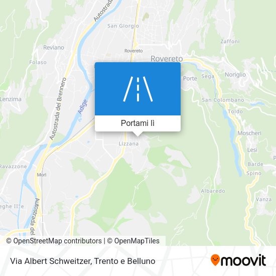 Mappa Via Albert Schweitzer