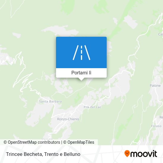 Mappa Trincee Becheta