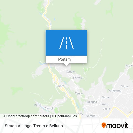 Mappa Strada Al Lago