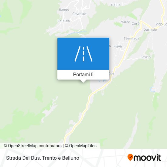 Mappa Strada Del Dus