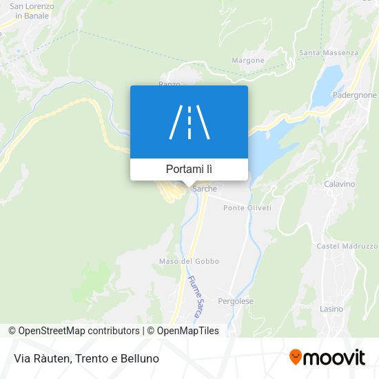 Mappa Via Ràuten