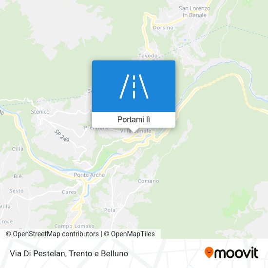 Mappa Via Di Pestelan