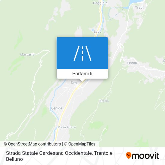 Mappa Strada Statale Gardesana Occidentale