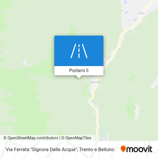 Mappa Via Ferrata "Signora Delle Acque"