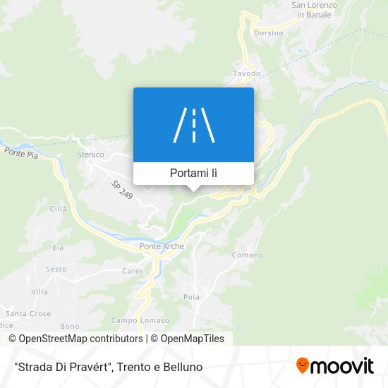 Mappa "Strada Di Pravért"