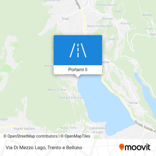 Mappa Via Di Mezzo Lago
