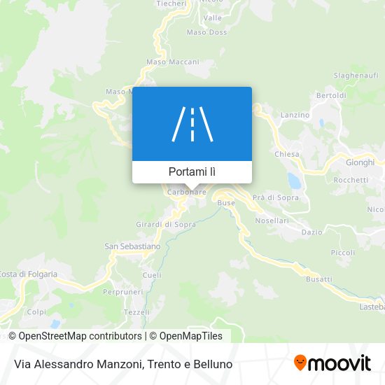 Mappa Via Alessandro Manzoni