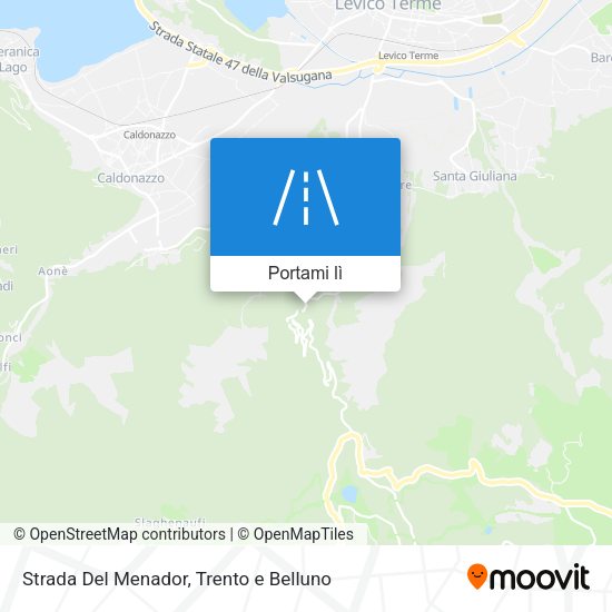 Mappa Strada Del Menador
