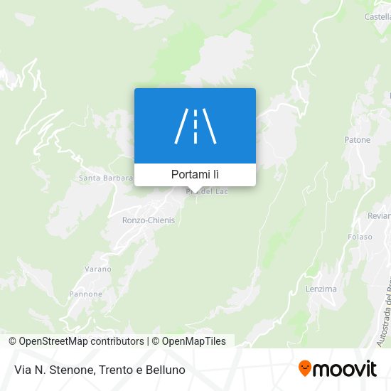Mappa Via N. Stenone