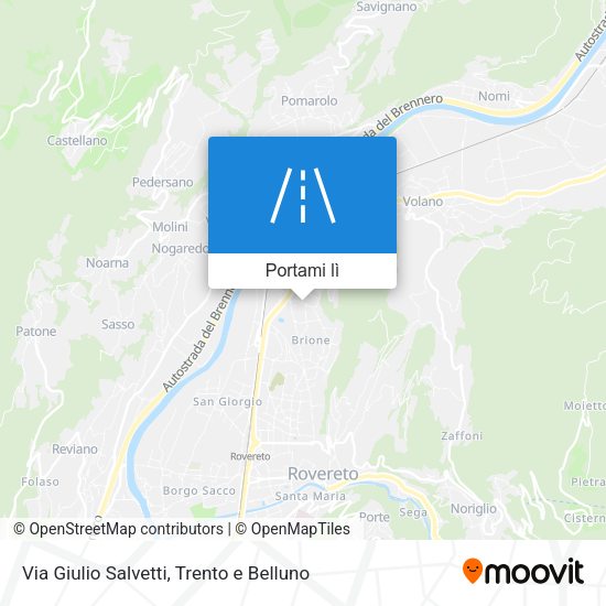 Mappa Via Giulio Salvetti