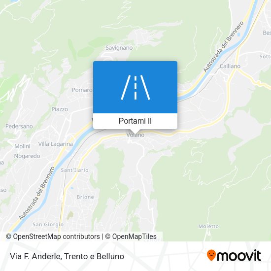 Mappa Via F. Anderle