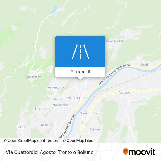 Mappa Via Quattordici Agosto