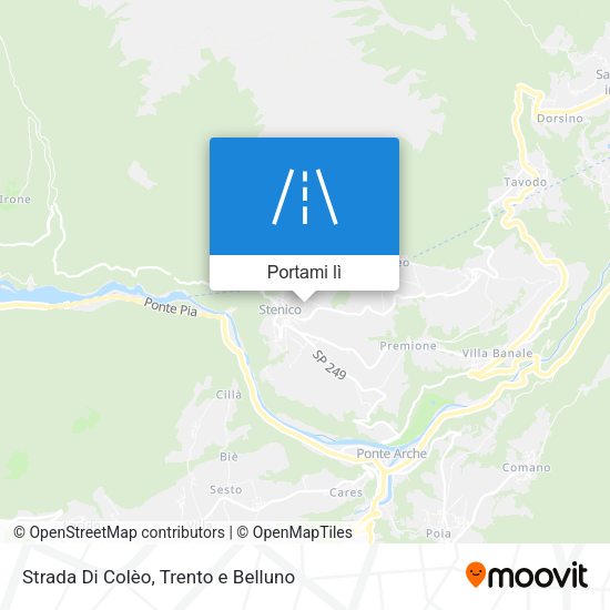 Mappa Strada Di Colèo