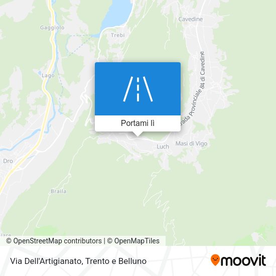Mappa Via Dell'Artigianato