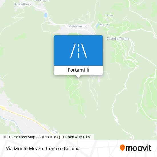 Mappa Via Monte Mezza