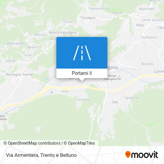 Mappa Via Armentera