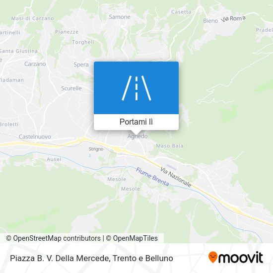 Mappa Piazza B. V. Della Mercede