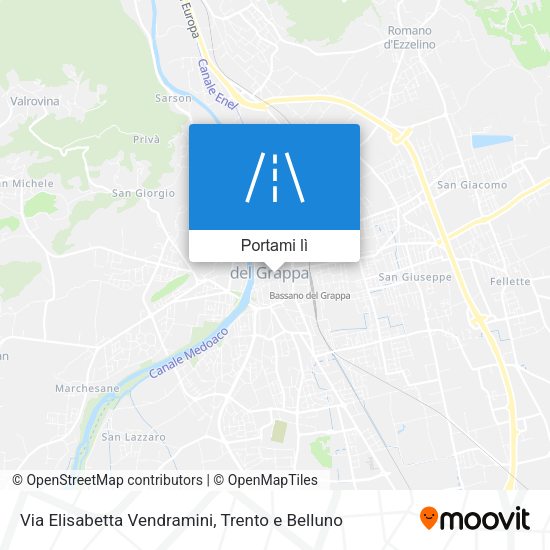Mappa Via Elisabetta Vendramini
