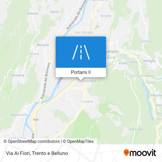 Mappa Via Ai Fiori