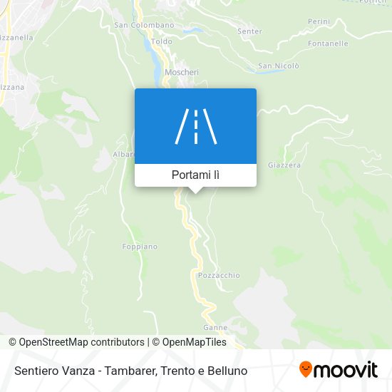 Mappa Sentiero Vanza - Tambarer