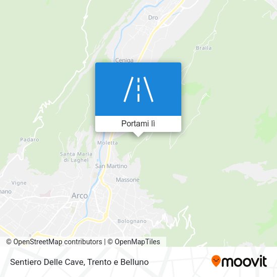 Mappa Sentiero Delle Cave