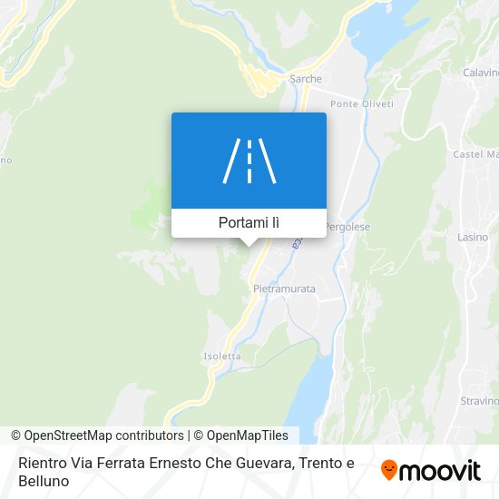 Mappa Rientro Via Ferrata Ernesto Che Guevara