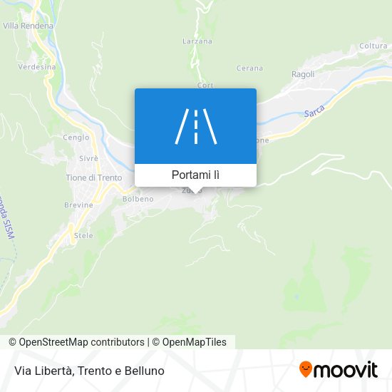 Mappa Via Libertà