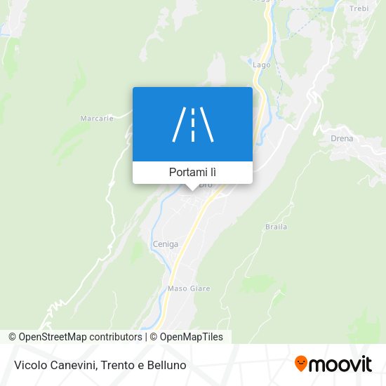 Mappa Vicolo Canevini