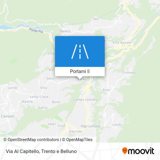 Mappa Via Al Capitello