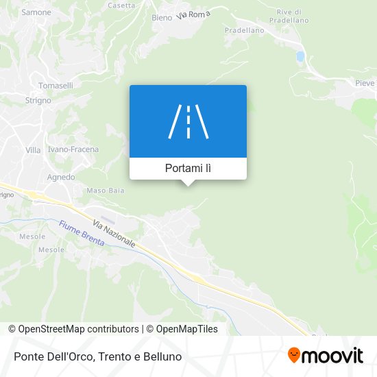 Mappa Ponte Dell'Orco