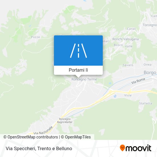 Mappa Via Speccheri