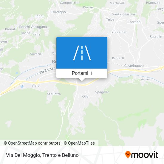 Mappa Via Del Moggio