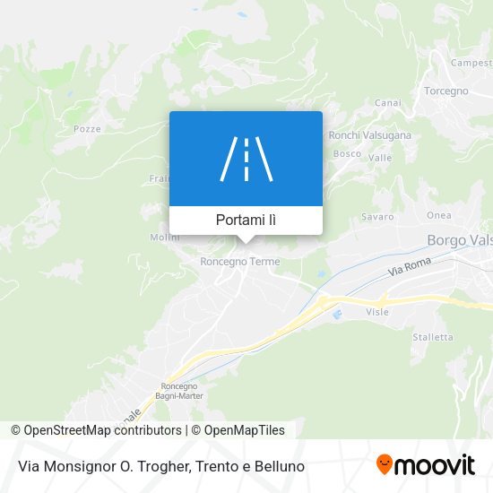 Mappa Via Monsignor O. Trogher
