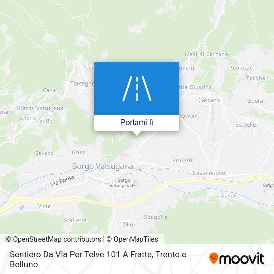 Mappa Sentiero Da Via Per Telve 101 A Fratte