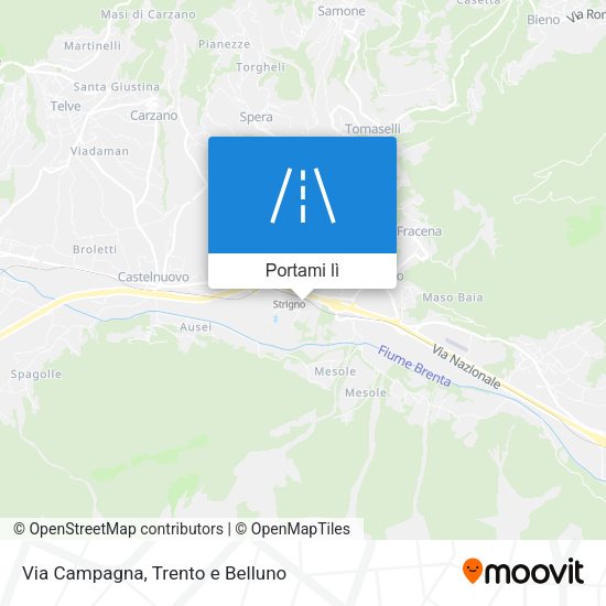 Mappa Via Campagna