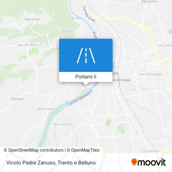 Mappa Vicolo Padre Zanuso