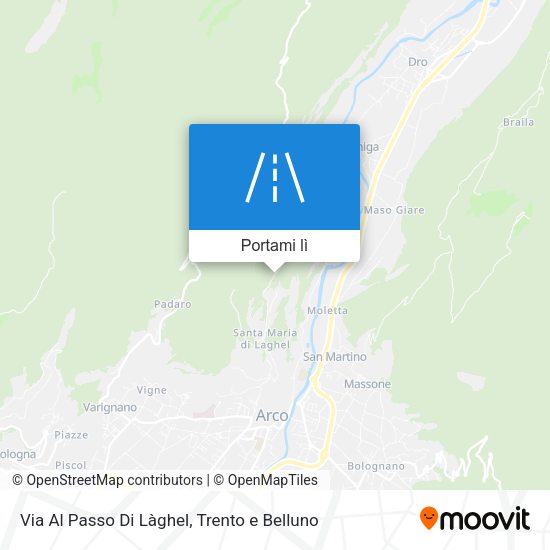 Mappa Via Al Passo Di Làghel