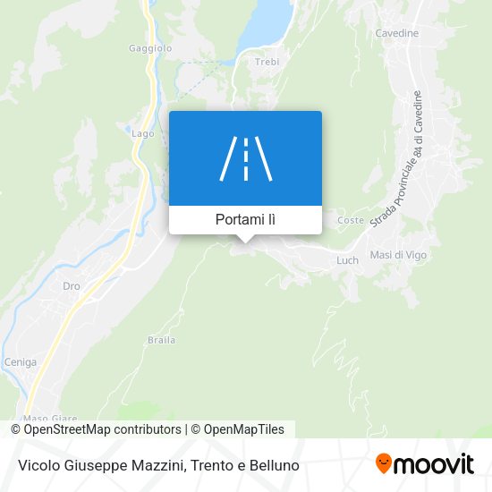 Mappa Vicolo Giuseppe Mazzini