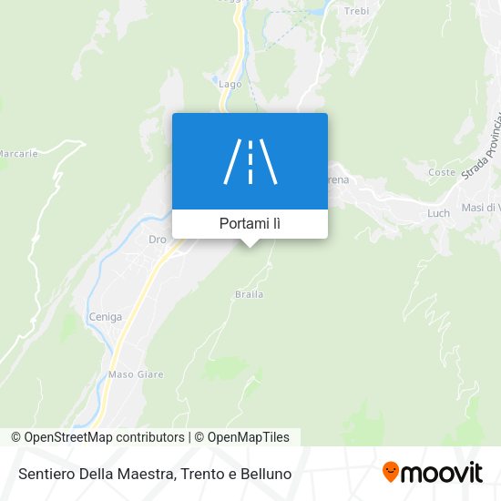 Mappa Sentiero Della Maestra