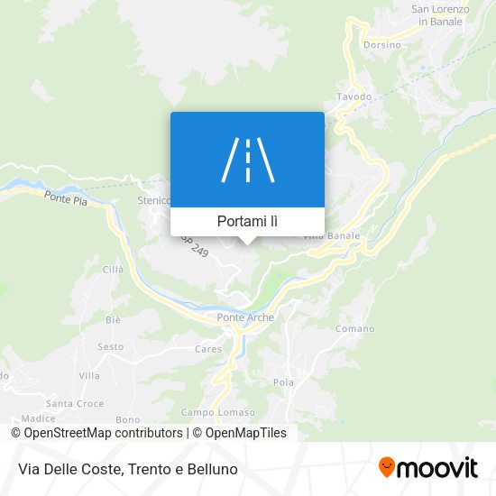 Mappa Via Delle Coste