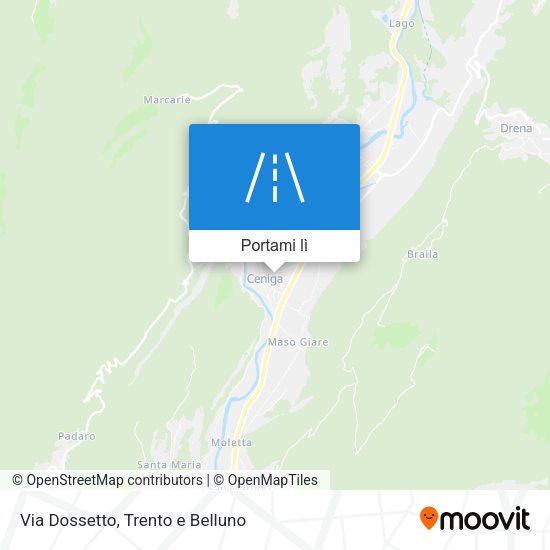 Mappa Via Dossetto
