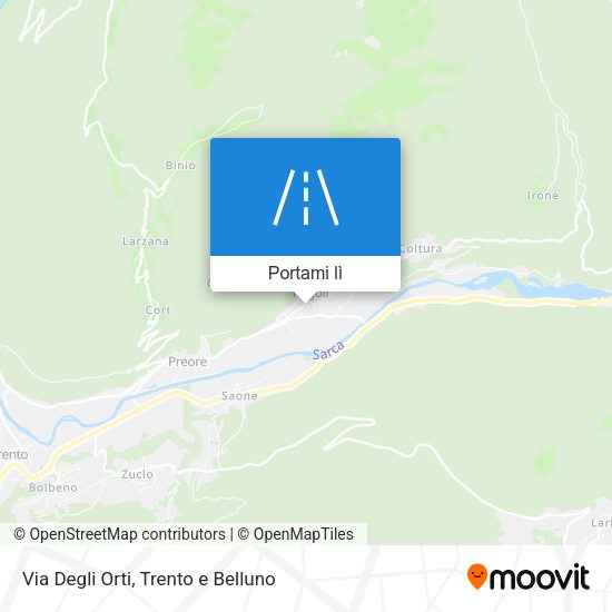 Mappa Via Degli Orti