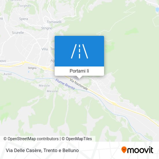 Mappa Via Delle Casère