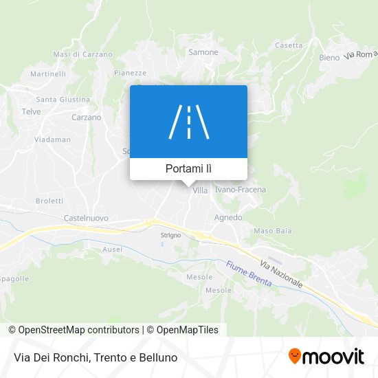 Mappa Via Dei Ronchi