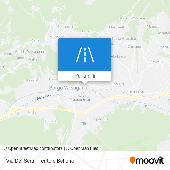 Mappa Via Del Serà