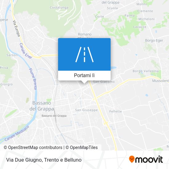Mappa Via Due Giugno