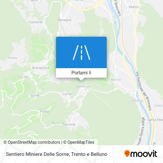 Mappa Sentiero Miniere Delle Sorne