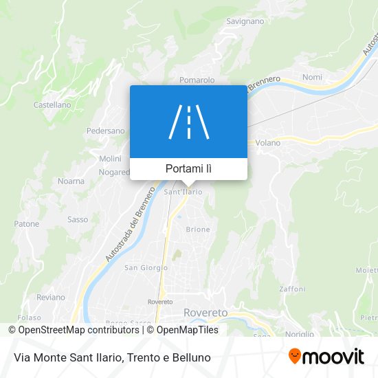 Mappa Via Monte Sant Ilario