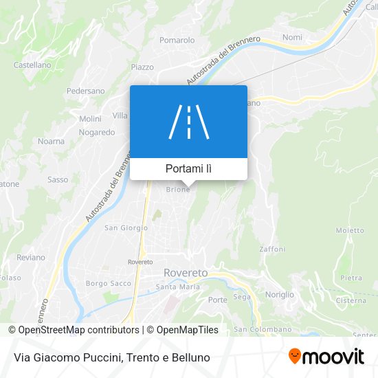 Mappa Via Giacomo Puccini