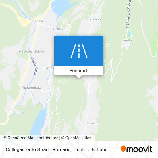 Mappa Collegamento Strade Romane